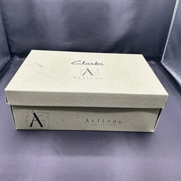 Clarks Artisan Sago Wedge Sandals Womens Size 8.5 Mango Leather Grommeted Straps - Picture 11 of 15